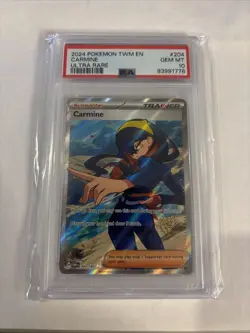 Pokemon - Carmine (Full Art) - Twilight Masquerade - 204/167 - PSA 10 Gem Mint - Image 1