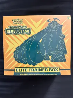 Pokemon Elite Trainer Box ETB Sword & Shield Rebel Clash Sealed New - Image 1