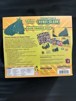 Pokemon Elite Trainer Box ETB Sword & Shield Rebel Clash Sealed New - Image 3