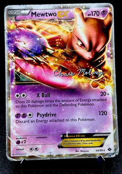 Mewtwo EX 54/99 HP/DMG World Championships 2012 Chase Moloney Pokemon Promo! - Image 1