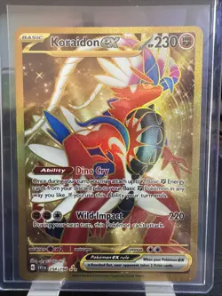 Pokemon TCG Scarlet And Violet Koraidon Secret Rare Gold #254/198 NM - Image 1
