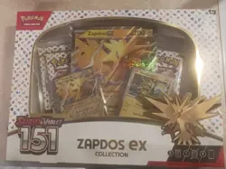 Pokemon TCG Scarlet & Violet 151 Zapdos EX Collection Box Sealed NEW - Image 1