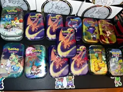 pokemon kanto power mini tin charizard. EMPTY Tins LOT 151 Shining Fates - Image 2