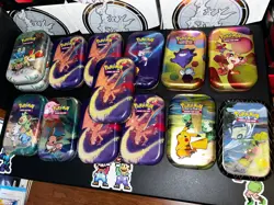 pokemon kanto power mini tin charizard. EMPTY Tins LOT 151 Shining Fates - Image 3