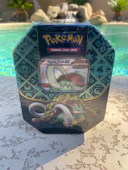Pokemon Great Tusk EX Paldean Fates Tin Sealed - Image 3