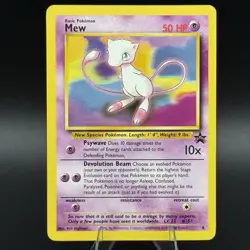 Pokemon TCG: Mew Promo 8 Non-Holo WOTC Black Star Promo LP ✨💎 - Image 1