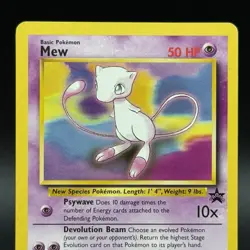 Pokemon TCG: Mew Promo 8 Non-Holo WOTC Black Star Promo LP ✨💎 - Image 2