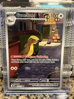 Pokemon TCG Gumshoos 153/132 Mega Evolution Illustration Rare - Image 1