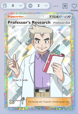 PROFESSOR OAK [Full Art] DELUXE EDITION - Pokemon TCG Pocket (Trading) !!!Read!! - Image 1