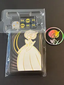 Pokemon Gardevoir Sleeves, Coin, and Dice from Mega Evolutions ETB - Image 1