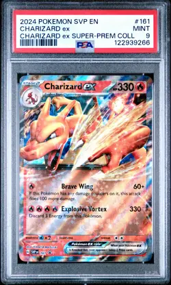 2024 POKEMON SVP EN-SV BLACK STAR PROMO #161 CHARIZARD EX PSA 9 - Image 1