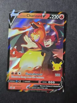 Pokemon TCG Lance's Charizard V Black Star Promo SWSH133 Celebrations - Image 1