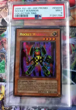 PSA 9 2005 Rocket Warrior CT2-EN005 Secret Rare Yugioh - Image 1