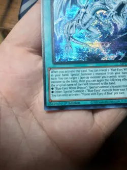 Yugioh Vision With Eyes Of Blue Secret Rare 1st Edition NM MP23 - Image 4