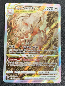 Hisuian Zoroark VSTAR GG56/GG70 Crown Zenith Galarian Gallery Pokemon Card NM - Image 1