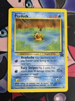 NM/Mint PSYDUCK Black Star Promo #20 WOTC 2000 Pokemon League Card - Image 1