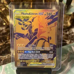 Pokemon TCG Sun & Moon Pikachu & Zekrom GX SM248 Black Star Promo Card 2019 OBO - Image 1