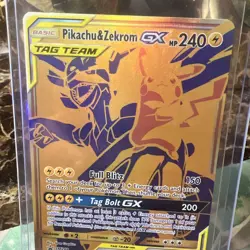 Pokemon TCG Sun & Moon Pikachu & Zekrom GX SM248 Black Star Promo Card 2019 OBO - Image 2