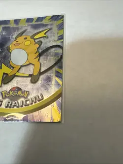 1999 Topps Pokemon TCG Raichu Card #26 Holo Blue Logo, TV Series 1 - Image 1