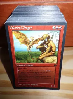 Magic: the Gathering Nalathni Dragon HUGE LOT 180 cards! 1994 HarperPrism promo - Image 2