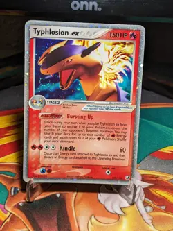 Pokemon TCG Typhlosion EX Holo Rare Card 110/115 2005 Unseen Forces DMG - Image 1