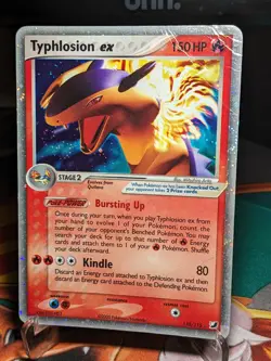 Pokemon TCG Typhlosion EX Holo Rare Card 110/115 2005 Unseen Forces DMG - Image 2
