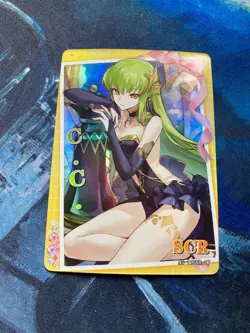 C.C. Code Geass SCR Holo Textured Goddess Story Anime Waifu Card - Image 1