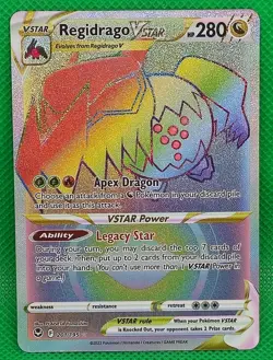 Pokemon TCG Silver Tempest Regidrago Vstar 201/195 Secret Rare & Bonus Card - Image 2