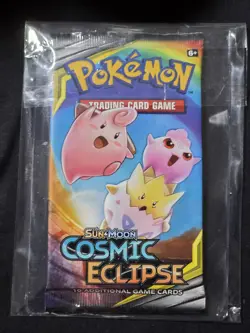 Pokemon Card Sun & Moon Cosmic Eclipse Booster Pack Tag Team New Sealed TCG - Image 1
