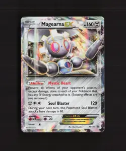 Magearna EX XY175 Black Star Promo Rare Holo Pokemon Card DMG - Image 1