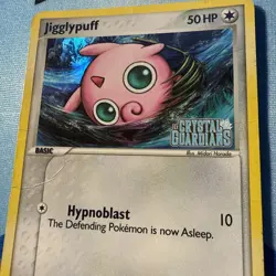 Pokemon Jigglypuff TCG Reverse Holo Stamped Card 53/100 EX Crystal Guardians LP - Image 2