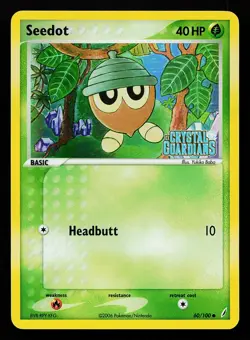 Seedot 60/100 Reverse Holo EX Crystal Guardians Pokemon Card - Image 1