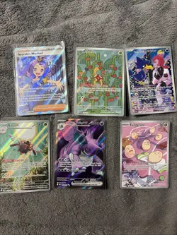 Pokemon Cards Lot Of 6 Cards New Pack Fresh Sirs Full Arts Rare Cards - Image 1