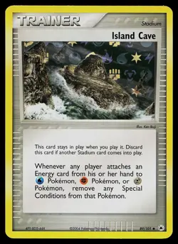 Pokemon Card - Island Cave Hidden Legends 89/101 Reverse Holo - Image 1