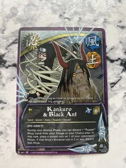 Naruto CCG/TCG Kankuro & Black Ant Squad 1st Edition Bandai Card Holo Foil Rare - Image 1
