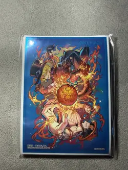 One Piece Devil Fruit Collection Vol 2 Card Sleeves Flame Flame Fruit Sabo Luffy - Image 1