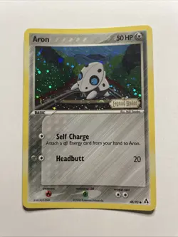 Aron 48/92 Stamped Reverse Holo EX Legend Maker Pokemon TCG Card - Image 1