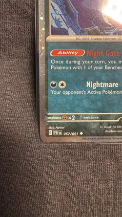 Pokemon Gengar TCG Cosmos Holo Card 057/091 Trick or Trade - Image 4