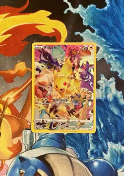Pokemon Pikachu TCG Full Art Secret Rare Holo Card 160/159 Crown Zenith - Image 1