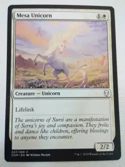 MTG Mesa Unicorn Dominaria 27/269 Regular Common NEAR MINT Magic the Gathering - Image 1