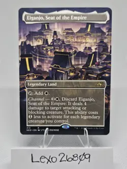 Eiganjo, Seat of the Empire (Borderless) / Kamigawa: Neon Dynasty MTG /NON-FOIL - Image 1