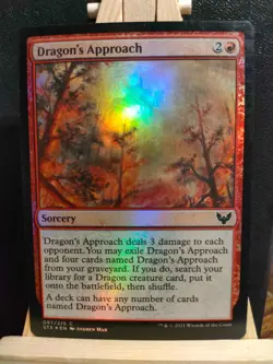 Dragon's Approach FOIL - Strixhaven: School of Mages - NM/LP (See pics) MTG - Image 1