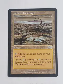 MTG Blasted Landscape (Urza's Saga/Land/U) - BGM - Image 1