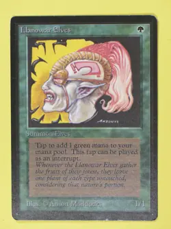 MTG Llanowar Elves Beta - LP - Image 1