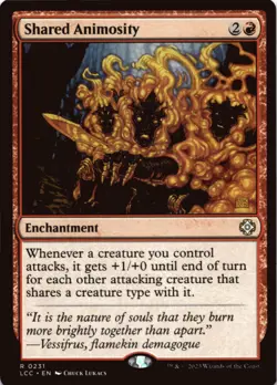 MTG Shared Animosity Normal NM Commander: The Lost Caverns of Ixalan Magic 231 - Image 1