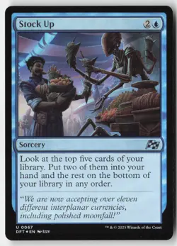 MTG - Stock Up FOIL U Aetherdrift 67 LP-NM - Image 1