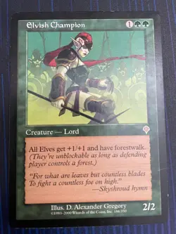 MTG Magic Elvish Champion Invasion Rare LP - Image 1