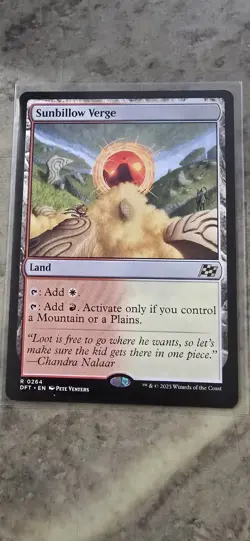 Sunbillow Verge Aetherdrift Regular Land Rare MTG NM - Image 1