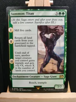 Summon: Titan - Final Fantasy - Rare - NM (see pics) MTG - Image 1
