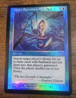 MTG - FOIL Quiet Speculation x1 - Judgement - LP- Free Shipping!! - Image 1